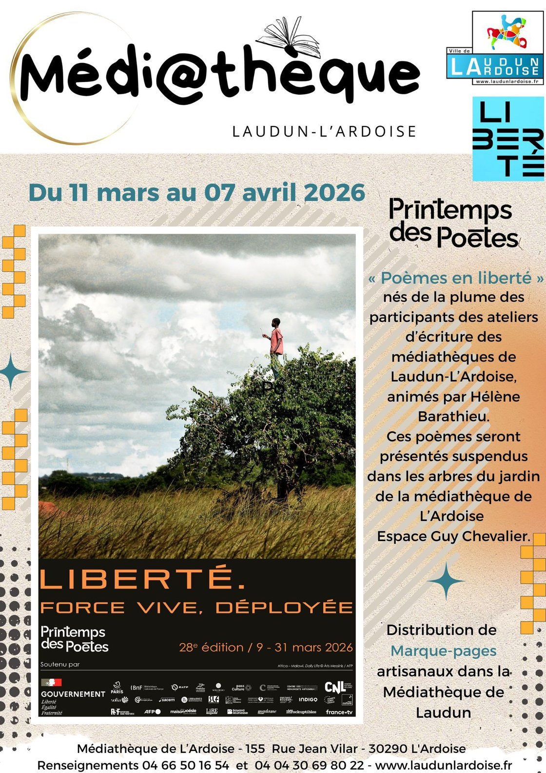 7 Affiche printemps des poètes 2026