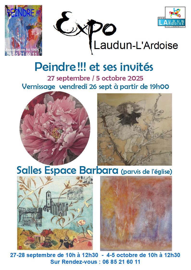 Affiche Expo peindre !!! 2025