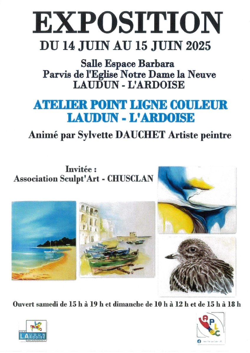 Affiche expo point ligne couleur 2025