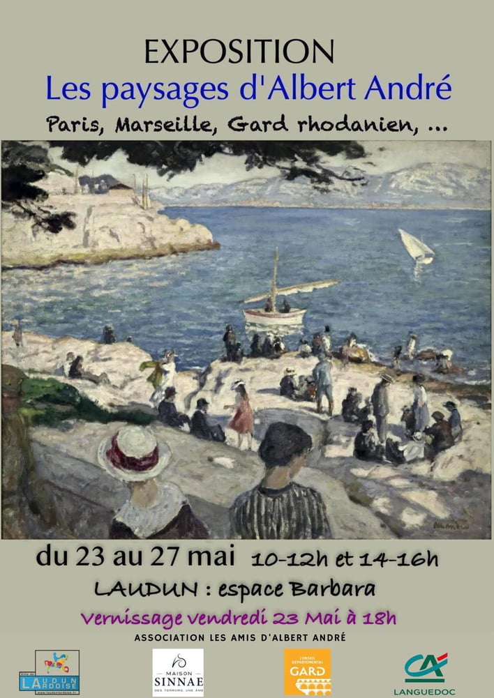 affiche expo albert andré