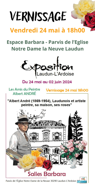 carton vernissage 24 mai 2024 expo A. André